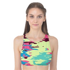 Chaos texture Tank Bikini Top