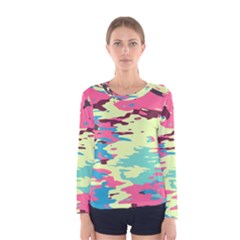 Chaos texture Women Long Sleeve T-shirt