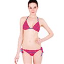 Hearts and rhombus pattern Bikini set View3