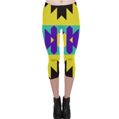 Tribal design Capri Leggings