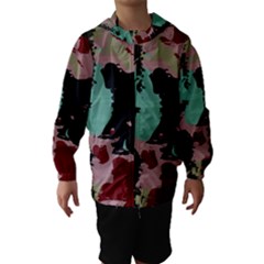 Retro Colors Texture Hooded Wind Breaker (kids) by LalyLauraFLM