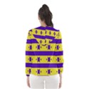 Tribal shapes and stripes Hooded Wind Breaker (Women) View2