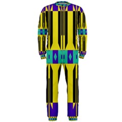 Rhombus And Other Shapes Pattern Onepiece Jumpsuit (men) by LalyLauraFLM