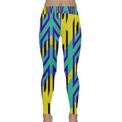 Tribal Angles Yoga Leggings by LalyLauraFLM