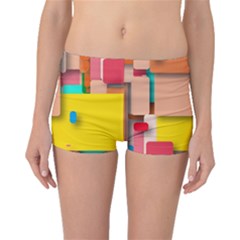 Rounded Rectangles Boyleg Bikini Bottoms by hennigdesign