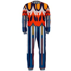 Textured Shapes In Retro Colors    Onepiece Jumpsuit (men) by LalyLauraFLM