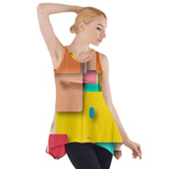 Rounded Rectangles Side Drop Tank Tunic by hennigdesign