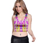 Over and under the rainbow is love Racer Back Crop Top