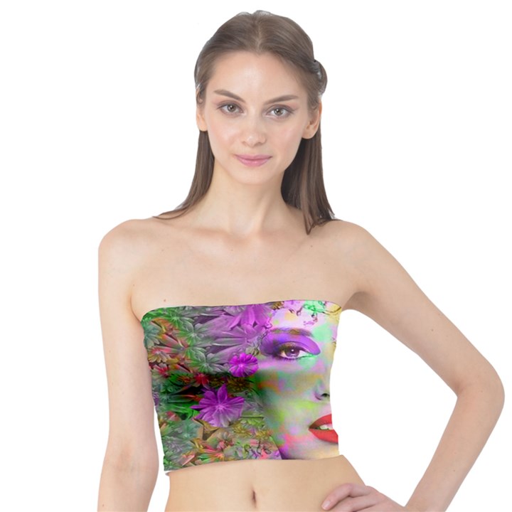 Flowers In Your Hair Tube Top