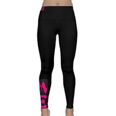 Colorguard Love In Hot Toss Pink Yoga Leggings  by GalaxySpirit