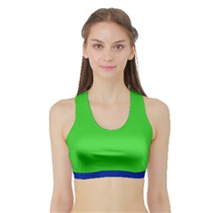 Lime & Blue Sports Bra 