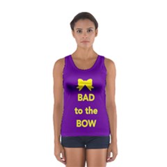 Bad To The Bow In Purple & Yellow Tank Top  by GalaxySpirit