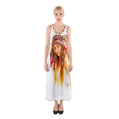 Indian 26 Full Print Maxi Dress by indianwarrior