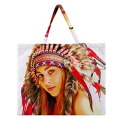 Indian 26 Zipper Large Tote Bag by indianwarrior