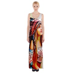 Indian 22 Maxi Thigh Split Dress