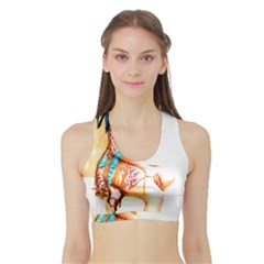 Indian 18 Women s Sports Bra with Border