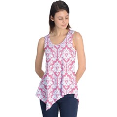 Soft Pink Damask Pattern Sleeveless Tunic
