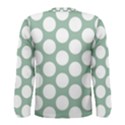 Jade Green Polkadot Men s Long Sleeve Tee View2