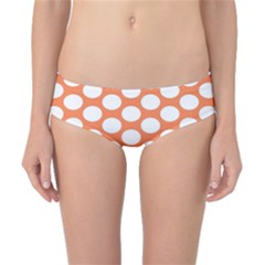 Orange Polkadot Classic Bikini Bottoms