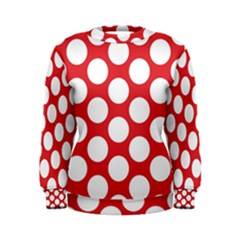 Red Polkadot Women s Sweatshirt