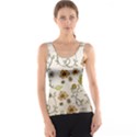 Yellow Whimsical Flowers  Tank Top View1