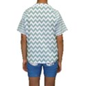 Jade Green And White Zigzag Kid s Short Sleeve Swimwear View2