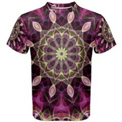 Purple Flower Men s Cotton Tee by Zandiepants