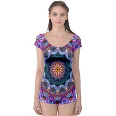 Purple Lotus Boyleg Leotard (ladies) by Zandiepants