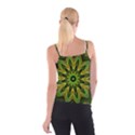 Woven Jungle Leaves Mandala Spaghetti Strap Top View2