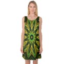 Woven Jungle Leaves Mandala Sleeveless Satin Nightdress View1