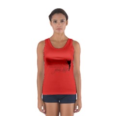 Faith, Trust, And A Little Pixie Dust In Red/black Tank Top  by GalaxySpirit