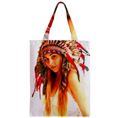 Indian 25 Zipper Classic Tote Bag by indianwarrior