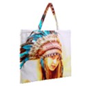 Indian 12 Zipper Large Tote Bag View2