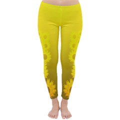 Apparel - Sunflower Winter Leggings  by LetsDanceHaveFun