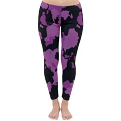 Pink Camouflage Winter Leggings  by LetsDanceHaveFun