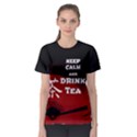 Keep Calm And Drink Tea - dark asia edition Women s Sport Mesh Tee View1