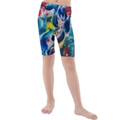 Colors Of The World Bighop Collection By Jandi Kid s Mid Length Swim Shorts by bighop