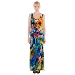 Colors Of The World Bighop Collection By Jandi Maxi Thigh Split Dress