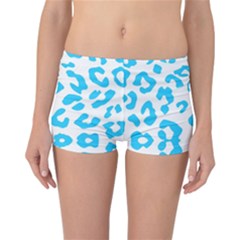 Wild Turquoise Reversible Boyleg Bikini Bottoms by SalonOfArtDesigns