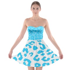 Wild Turquoise Strapless Dresses by SalonOfArtDesigns