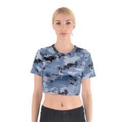 Abstract #3 Cotton Crop Top by Uniqued