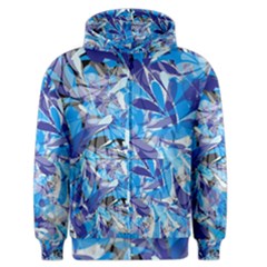 Abstract Floral Men s Zipper Hoodie