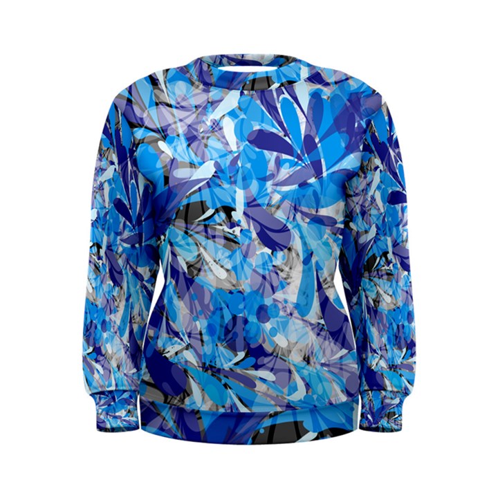 Abstract Floral Women s Sweatshirt