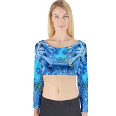 Medusa Metamorphosis Long Sleeve Crop Top by icarusismartdesigns