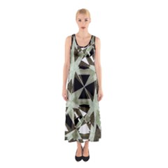 Modern Camo Print  Full Print Maxi Dress by dflcprintsclothing