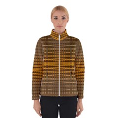 Yellow Gold Khaki Glow Pattern Winterwear