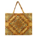 Digital Abstract Geometric Collage Zipper Large Tote Bag View1