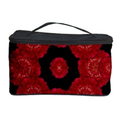 Stylized Floral Check Cosmetic Storage Cases by dflcprints