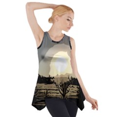 Sunrise Over The Plains Side Drop Tank Tunic by DeneWestUK