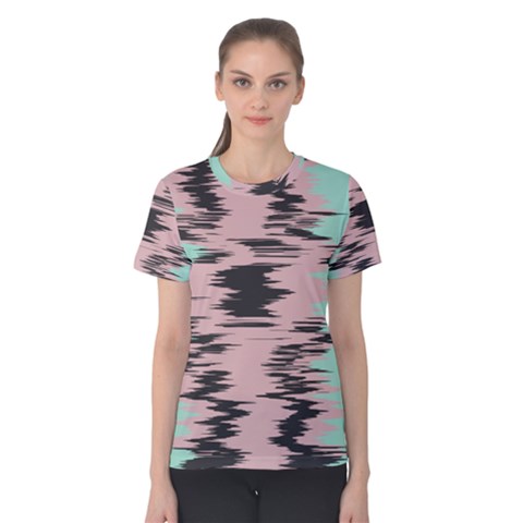 Wave Form Women s Cotton Tee by LalyLauraFLM